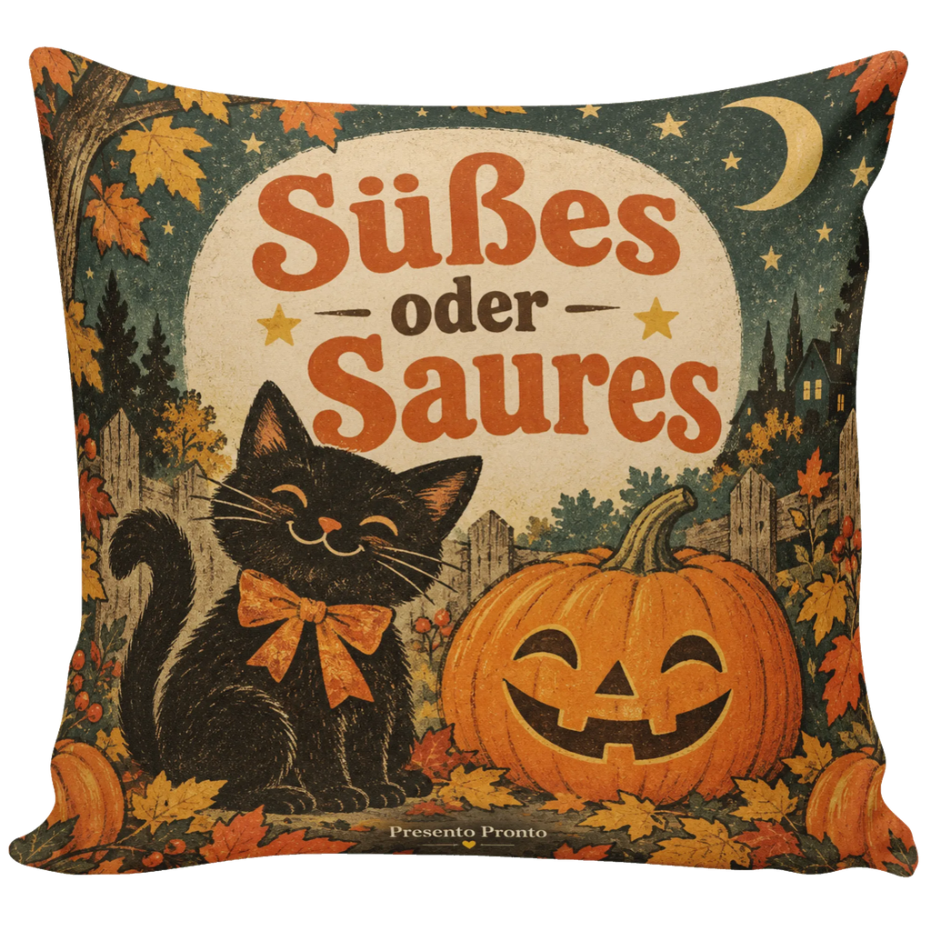 Niedliches Dekokissen für Halloween mit schwarzer Katze|p:2019338|h:ddedc283a9b043fdb845bb451f059a27