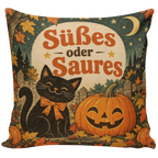 Niedliches Dekokissen für Halloween mit schwarzer Katze|p:2019338|h:ddedc283a9b043fdb845bb451f059a27