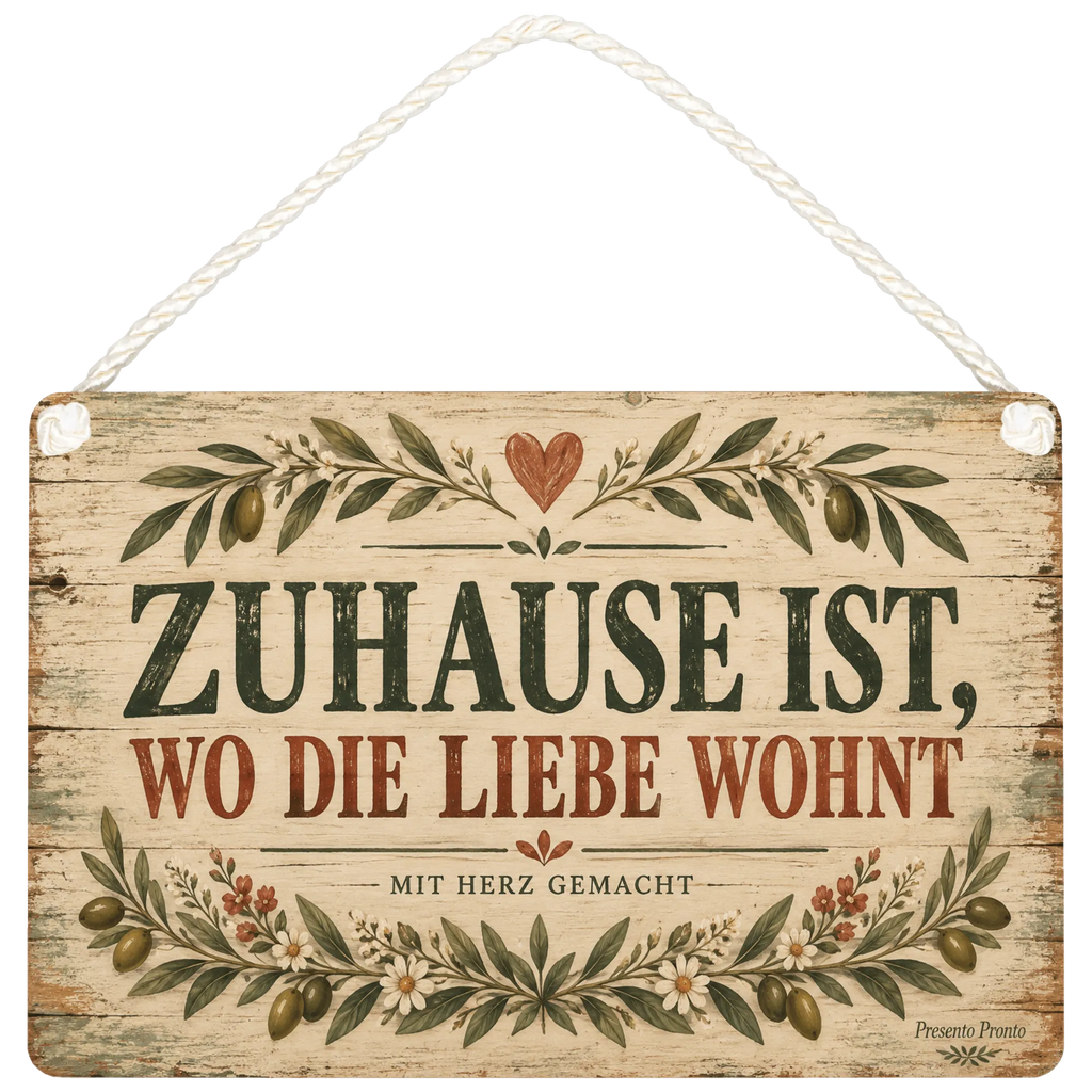 Nostalgisches Vintage Holzbild für Zuhause mit Herzensspruch|p:2019384|h:a499f8ccb9edaed94289e0c4362aa670