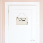 Ruhiges Schild Bitte nicht stören für Homeoffice mit Mond|p:2019437|h:9a090e8ae30598cf3f68e9e65d58b4b8
