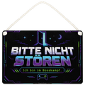 Lustiges Bitte-nicht-stören-Schild für Gamer mit Controller