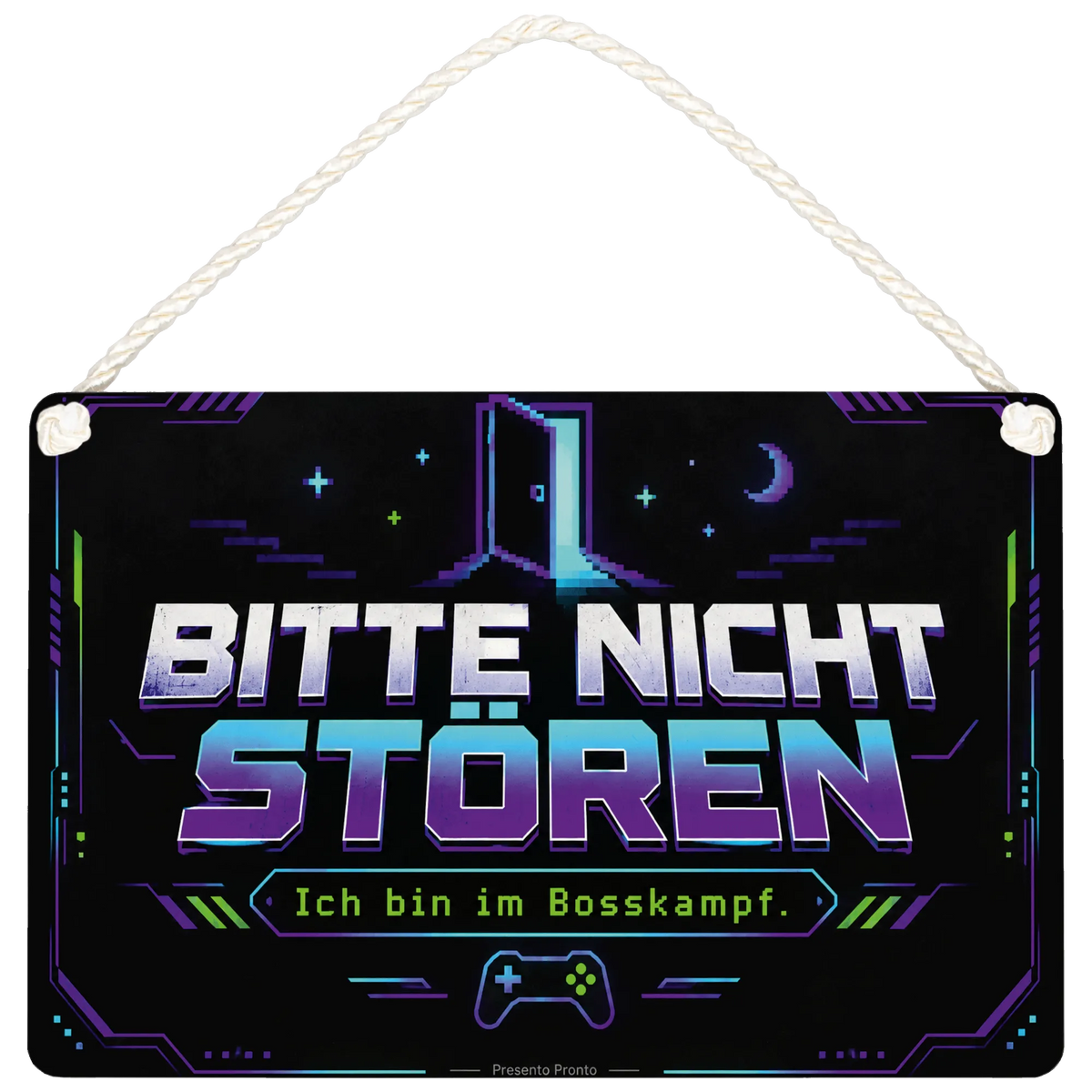 Lustiges Bitte-nicht-stören-Schild für Gamer mit Controller