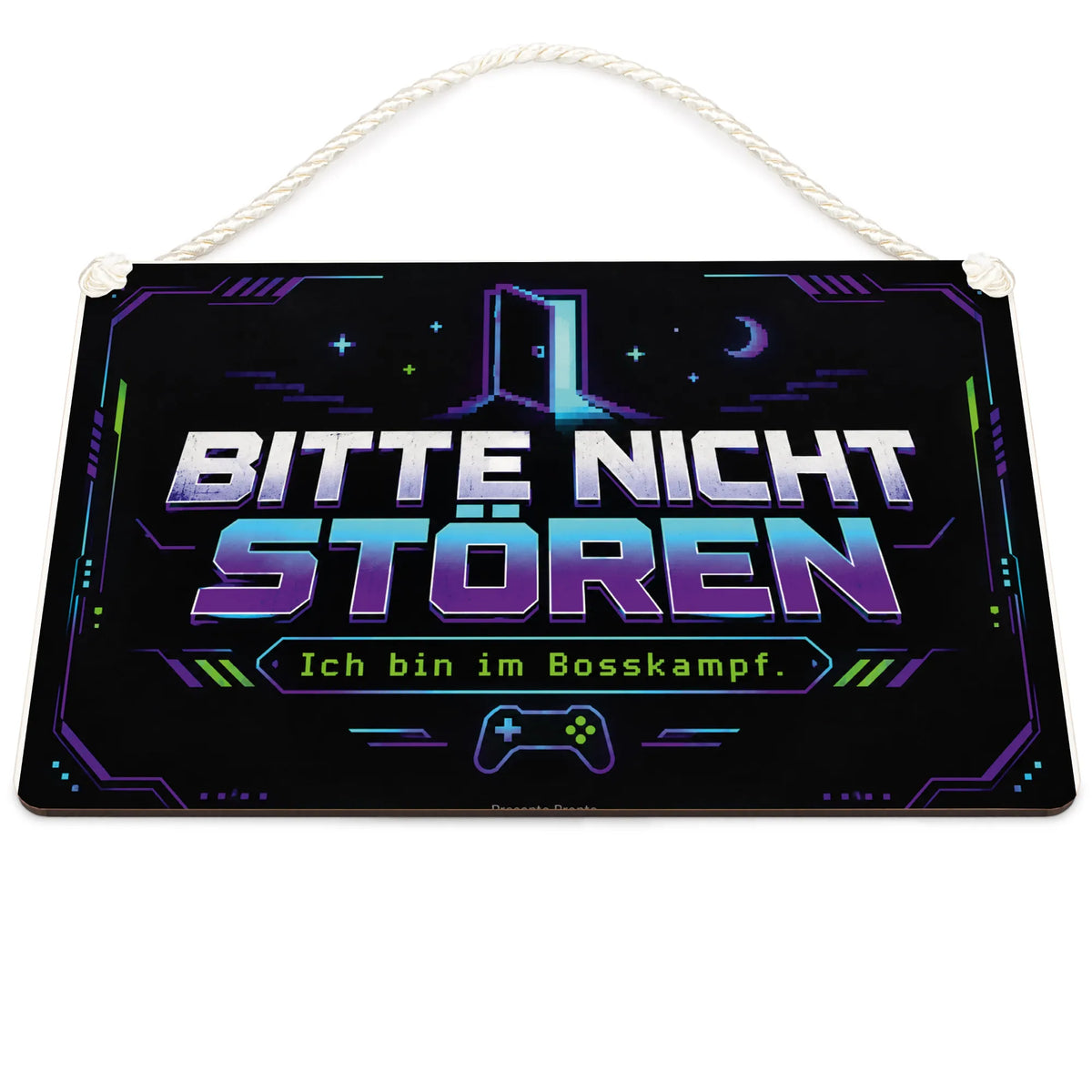 Lustiges Bitte-nicht-stören-Schild für Gamer mit Controller