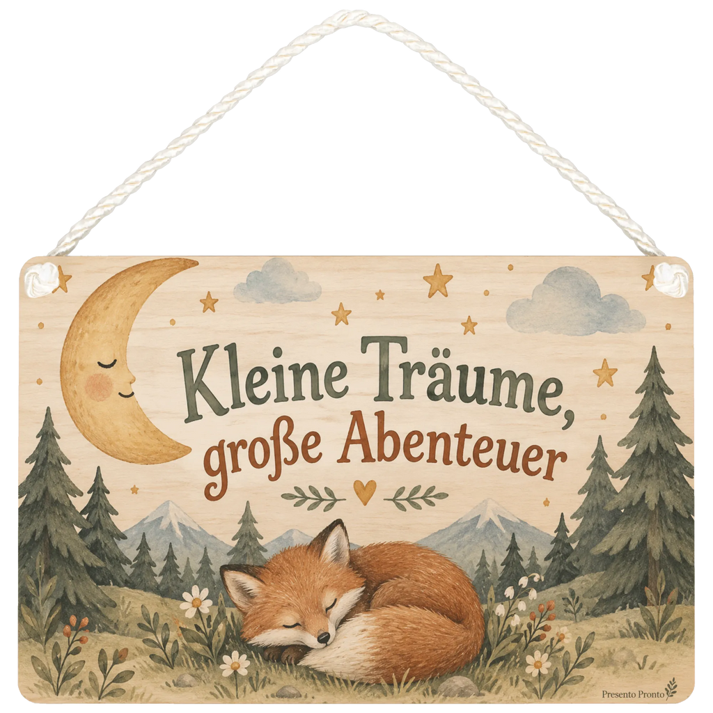 Süßes Holzbild fürs Kinderzimmer mit schlafendem Fuchs|p:2019495|h:6c256beb44f4c05b881befec2a8fa466