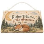 Süßes Holzbild fürs Kinderzimmer mit schlafendem Fuchs|p:2019495|h:83a33acf970a231db576b9b3658bc84a