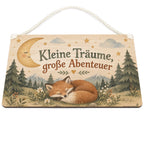 Süßes Holzbild fürs Kinderzimmer mit schlafendem Fuchs|p:2019497|h:53650f2b51936c140b36cfa9af80bf19