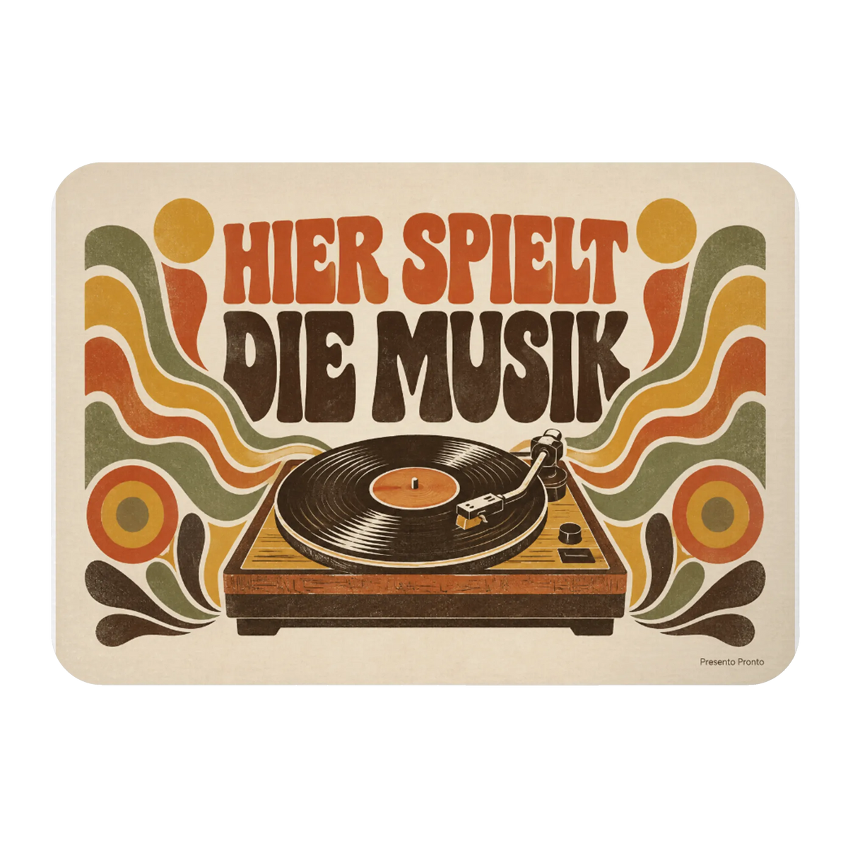 Cooler Kühlschrankmagnet für Musikfans mit Plattenspieler