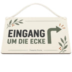 Praktisches Schild für den Eingang um die Ecke mit Pfeil|p:2019594|h:6c36398f2a3ef91412143e9012fea1b8