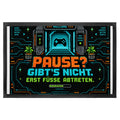 Lustige Fußmatte für Nerds mit Pixel-Portal