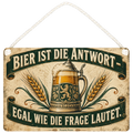 Lustiges Deko-Schild für Bierfans mit Bierkrug