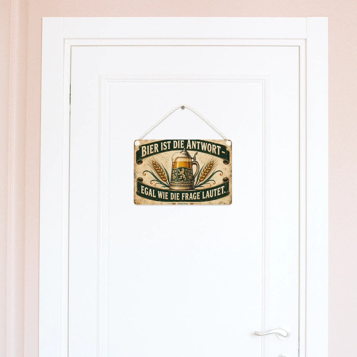 Lustiges Deko-Schild für Bierfans mit Bierkrug