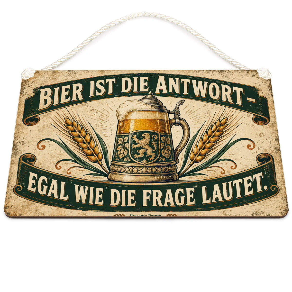 Lustiges Deko-Schild für Bierfans mit Bierkrug