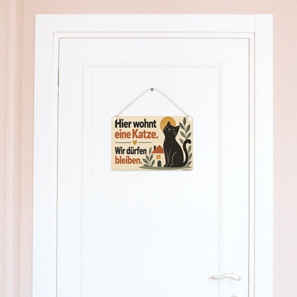 Lustiges Schild für Katzenbesitzer mit schwarzer Katze|p:2019608|h:07d820b0c677a1495dc3853482e07a0d