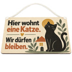 Lustiges Schild für Katzenbesitzer mit schwarzer Katze|p:2019608|h:fa1f1924844133a7052ed28891a62e1d