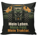 Stolzes Kissen mit Traktor für Traktorfans