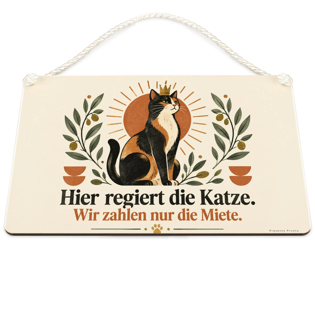 Lustiges Katzenschild für Katzenbesitzer mit zwei Katzen|p:2019632|h:27842d2555a0afbd3e232ab791cb34b0