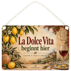 Mediterranes Italien Deko Schild für die Küche mit Zitrone|p:2019634|h:107bccc542d9d6ae3e463df1f4adecda