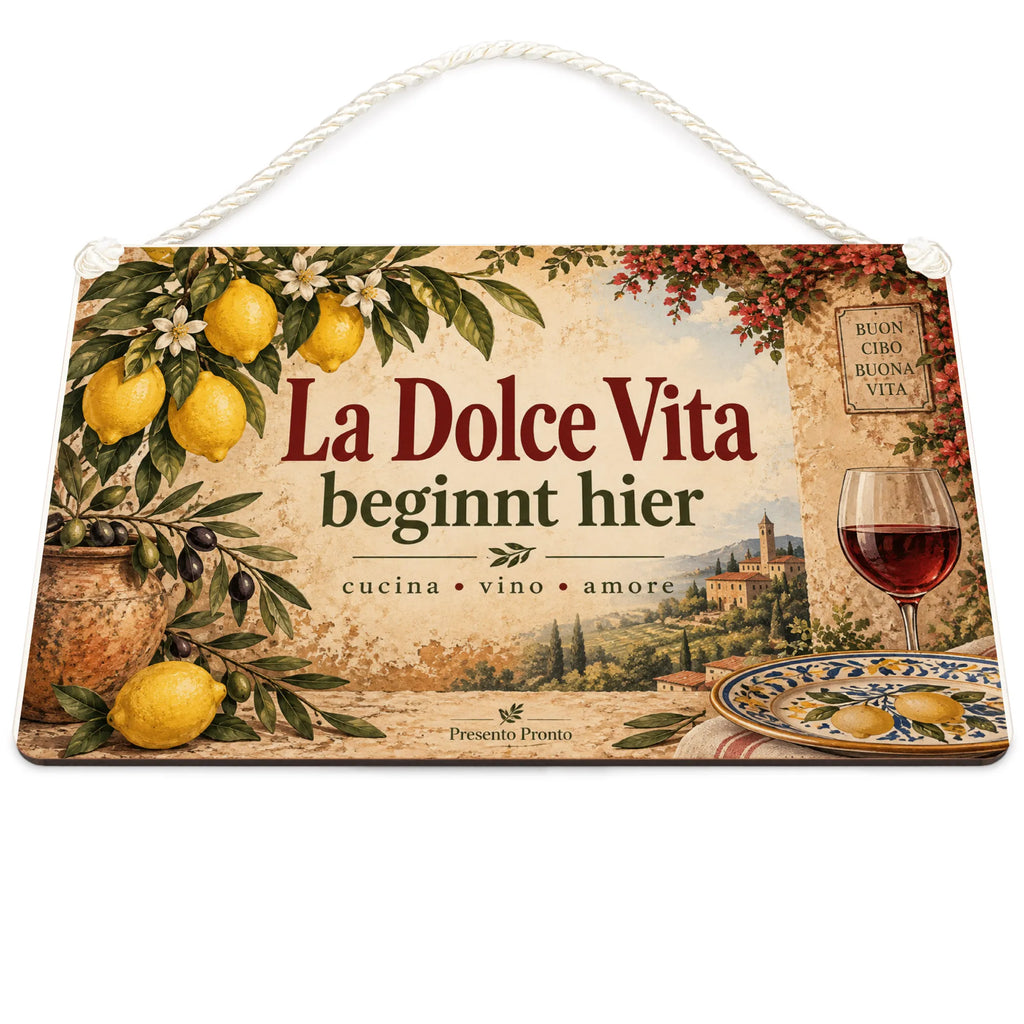 Mediterranes Italien Deko Schild für die Küche mit Zitrone|p:2019636|h:04bb199894c8ca110b5bcb7b47faf42e