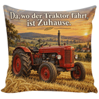 Gemütliches Traktor-Kissen für Landwirte mit rotem Oldtimer|p:2019637|h:4a88646b498523fdd7fa9427badbb327