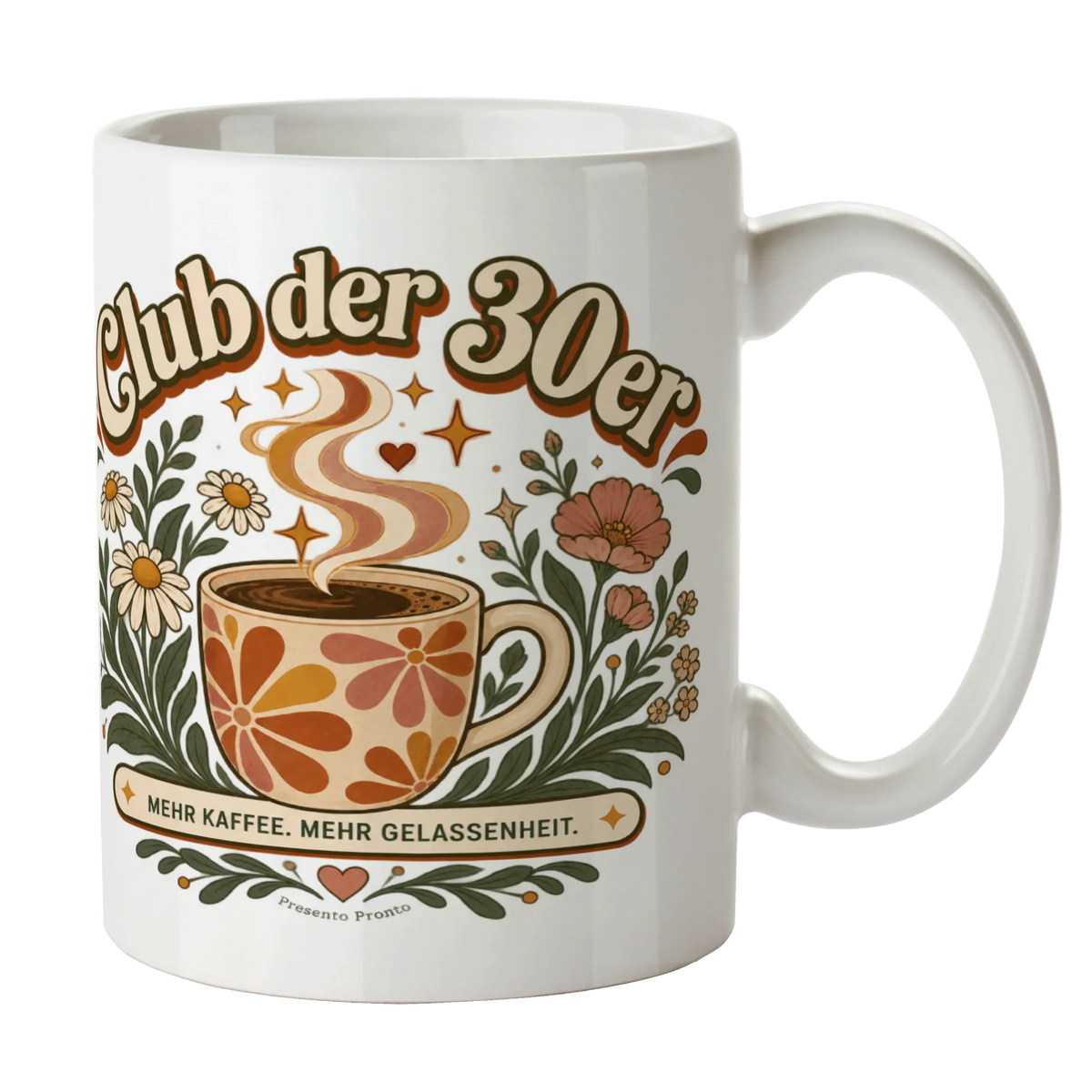 Lustige Tasse zum 30. Geburtstag für Frauen mit Kaffee Spruch