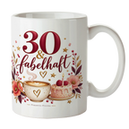 Elegante Tasse zum 30. Geburtstag für Frauen mit Kuchen|p:2019653|h:2d6b266bc706b026f92d36283cdceeb2