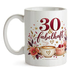 Elegante Tasse zum 30. Geburtstag für Frauen mit Kuchen|p:2019653|h:49144fe76693cb4bf576bfe020f5d153