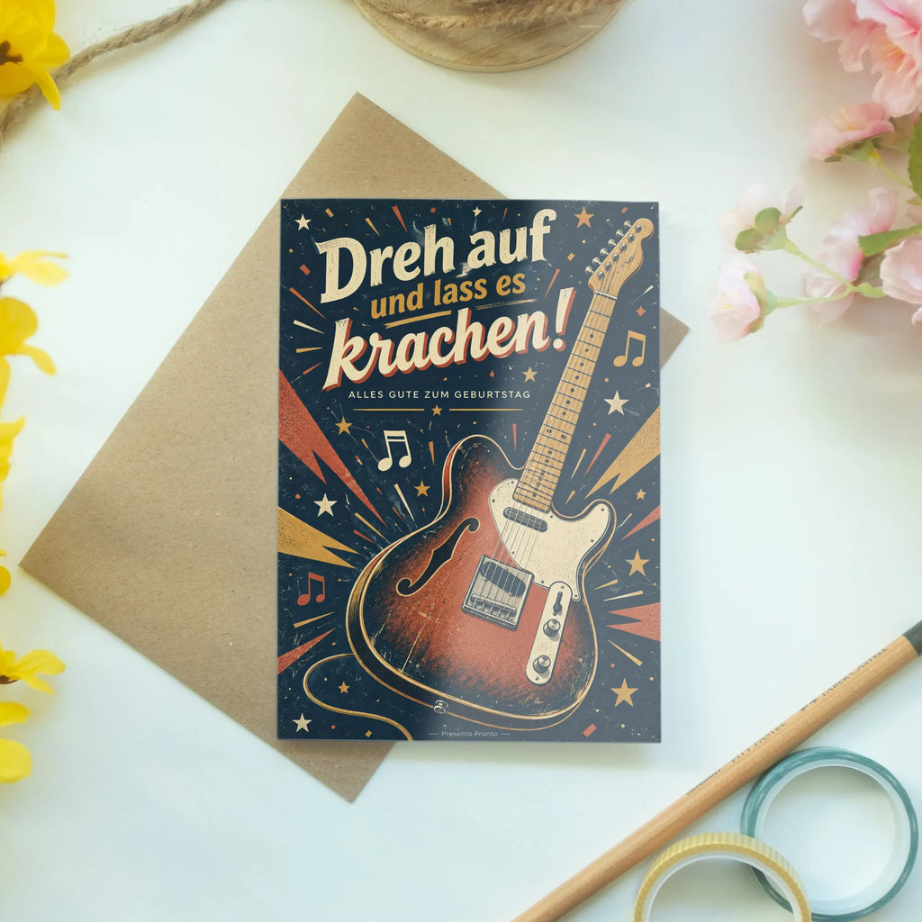 Rockige Geburtstagskarte für Gitarristen mit E-Gitarre|p:2019658|h:7223205cddb10cfceb1ed4d6d5adc77c