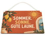 Fröhliches Dekoschild für den Sommer mit mediterraner Sonne|p:2019667|h:8ac1c8a84b7ad27a188c6caadf08a6f8