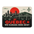 Herzlicher Magnet aus Quebec für Fans mit Skyline