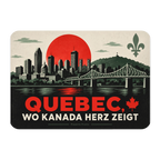 Herzlicher Magnet aus Quebec für Fans mit Skyline|p:2019673|h:c7128beb1d3f777733eef192348503a3