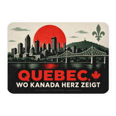 Herzlicher Magnet aus Quebec für Fans mit Skyline