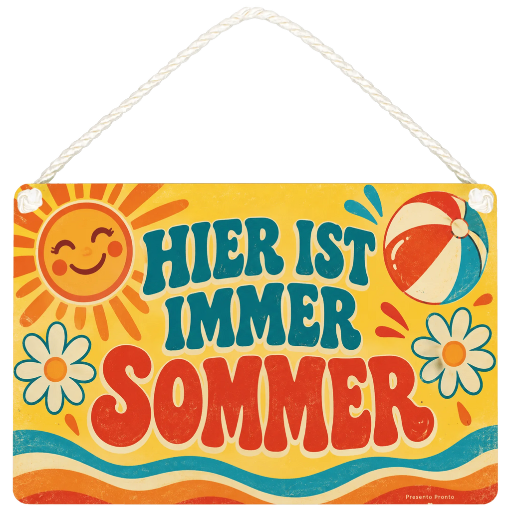 Fröhliches Deko-Schild für den Sommer mit Vintage-Sonne|p:2019674|h:d4c5ee875c0280009b02fa1dacf80426
