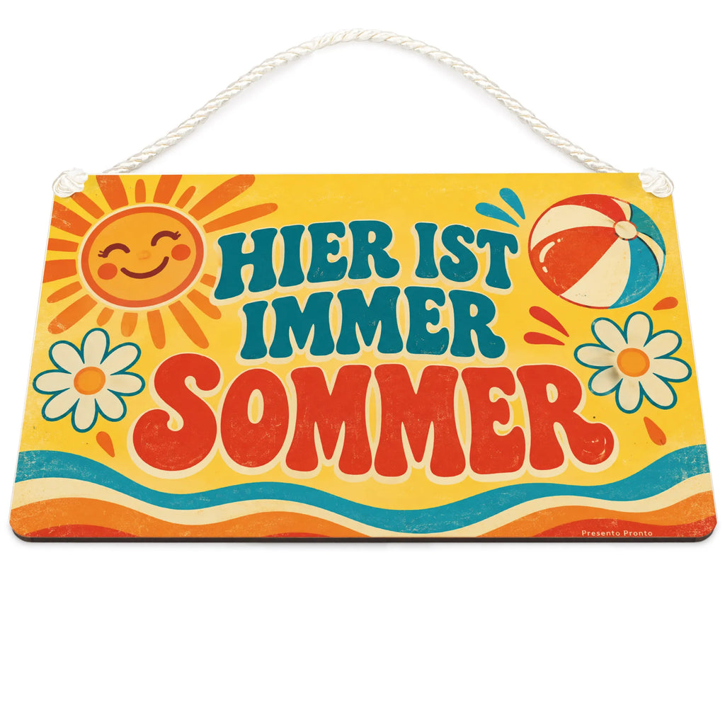 Fröhliches Deko-Schild für den Sommer mit Vintage-Sonne|p:2019674|h:dc364a0c86709df826af14d9af5ec2b7