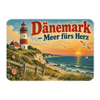 Nostalgischer Dänemark Magnet für Urlaubsfans mit Leuchtturm|p:2019676|h:11056fc19f24840dcc5b045778a12d38