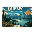 Naturverbundener Magnet aus Quebec mit Elch für Fans