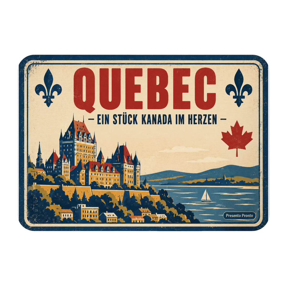 Nostalgischer Magnet aus Quebec für Kanada Fans