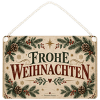 Elegantes Deko Schild Frohe Weihnachten mit Tannenzweigen|p:2019684|h:03855997cfe81fdd1bf34d2ed55db8ff