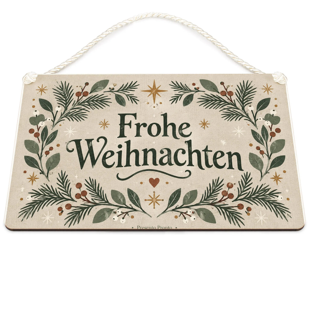 Gemütliches Deko-Schild Frohe Weihnachten mit Tannenzweigen|p:2019691|h:b9d0134cbb75886c2a5b689f18d78194