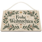 Gemütliches Deko-Schild Frohe Weihnachten mit Tannenzweigen|p:2019692|h:acebbca75d7a91fee898f9597477ce29