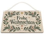 Gemütliches Deko-Schild Frohe Weihnachten mit Tannenzweigen|p:2019693|h:50d2d478174ee1b7f915988c30df3716