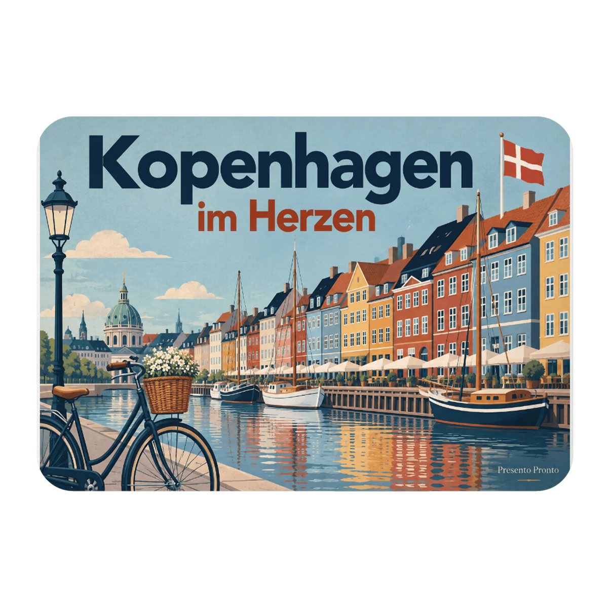 Liebevoller Magnet für Dänemark-Fans mit Nyhavn Hafen