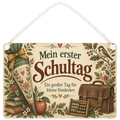 Liebevolles Schild zur Einschulung für kleine Entdecker