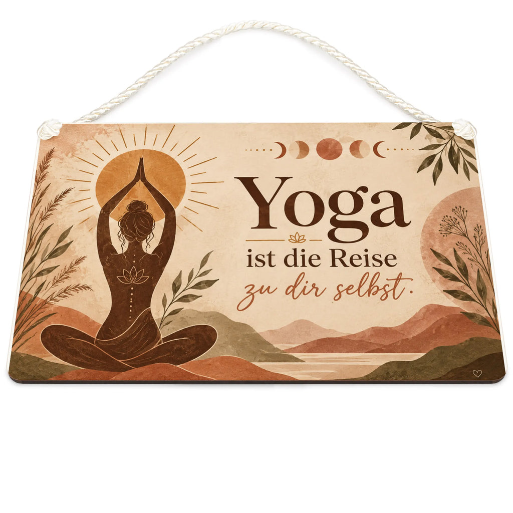 Inspirierendes Yoga Schild für Fans mit Sonnenstrahlen|p:2019718|h:768de6a39dff02f584545b5dacc8d116