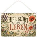 Nostalgisches Schild für Gartenliebhaber mit Wildblumen|p:2019740|h:6b6e551d187babb59916ce2698d856f3