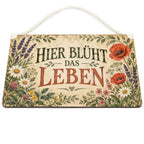 Nostalgisches Schild für Gartenliebhaber mit Wildblumen|p:2019741|h:71a1d5be99ef2102f780db77fda047df