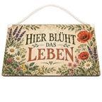Nostalgisches Schild für Gartenliebhaber mit Wildblumen|p:2019742|h:29d27fd56b8d919210b47d09073a0985