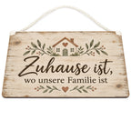 Herzliches Holzschild für die Familie mit Haus und Herz|p:2019756|h:b03a7eca6c7734152060e9ceaf09aa83