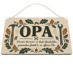 Herzliches Schild für Opa mit Werkstatt Spruch|p:2019758|h:514a583e7448c39153a0dbd1bfded715