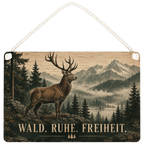 Rustikales Holzbild mit Hirsch für Naturliebhaber|p:2019760|h:5e10c15a28d52825e894f27f34316993