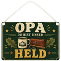Liebevolles Schild für Opa mit Werkzeugkiste